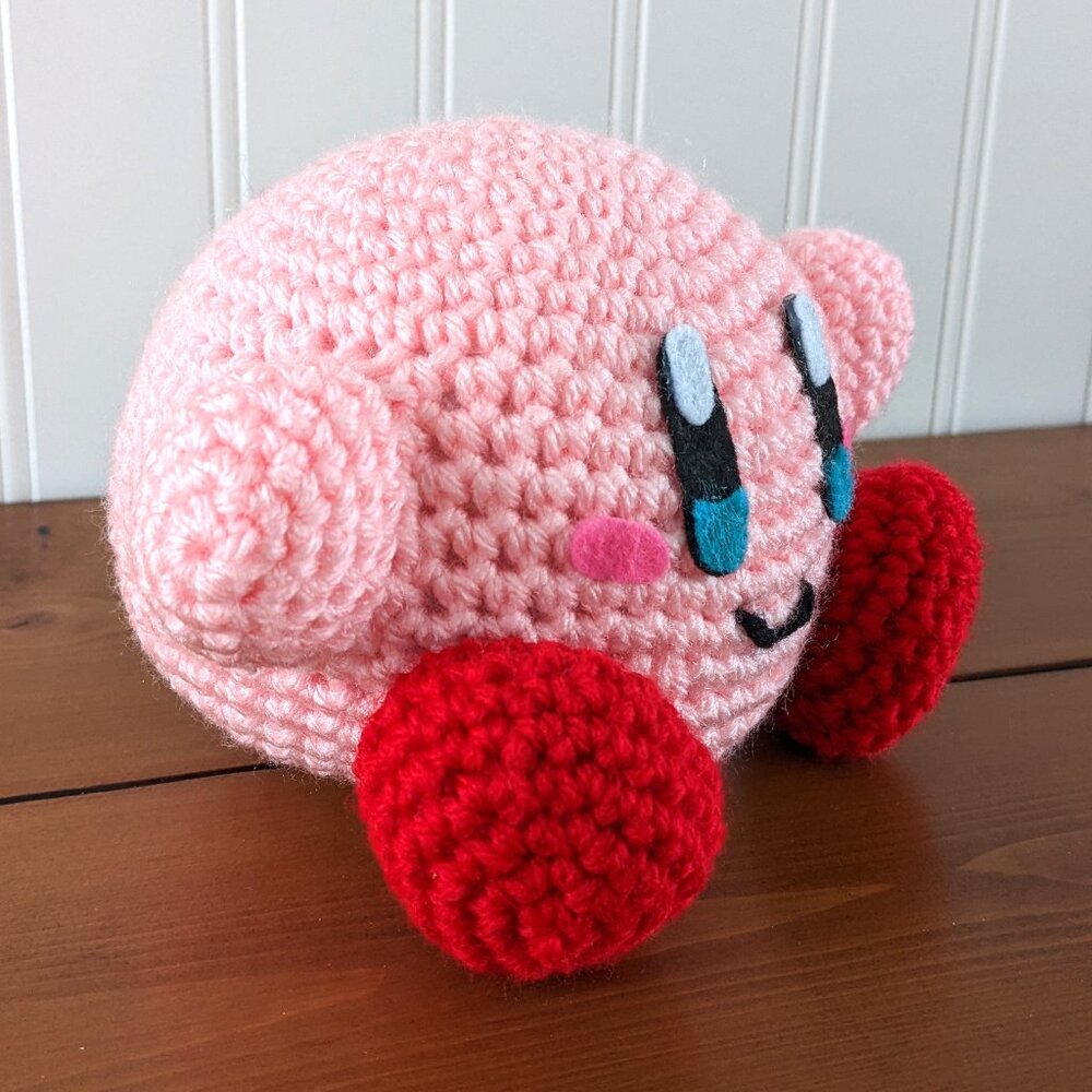 Crochet Kirby | Handmade Kirby Amigurumi - Picture 3 of 5